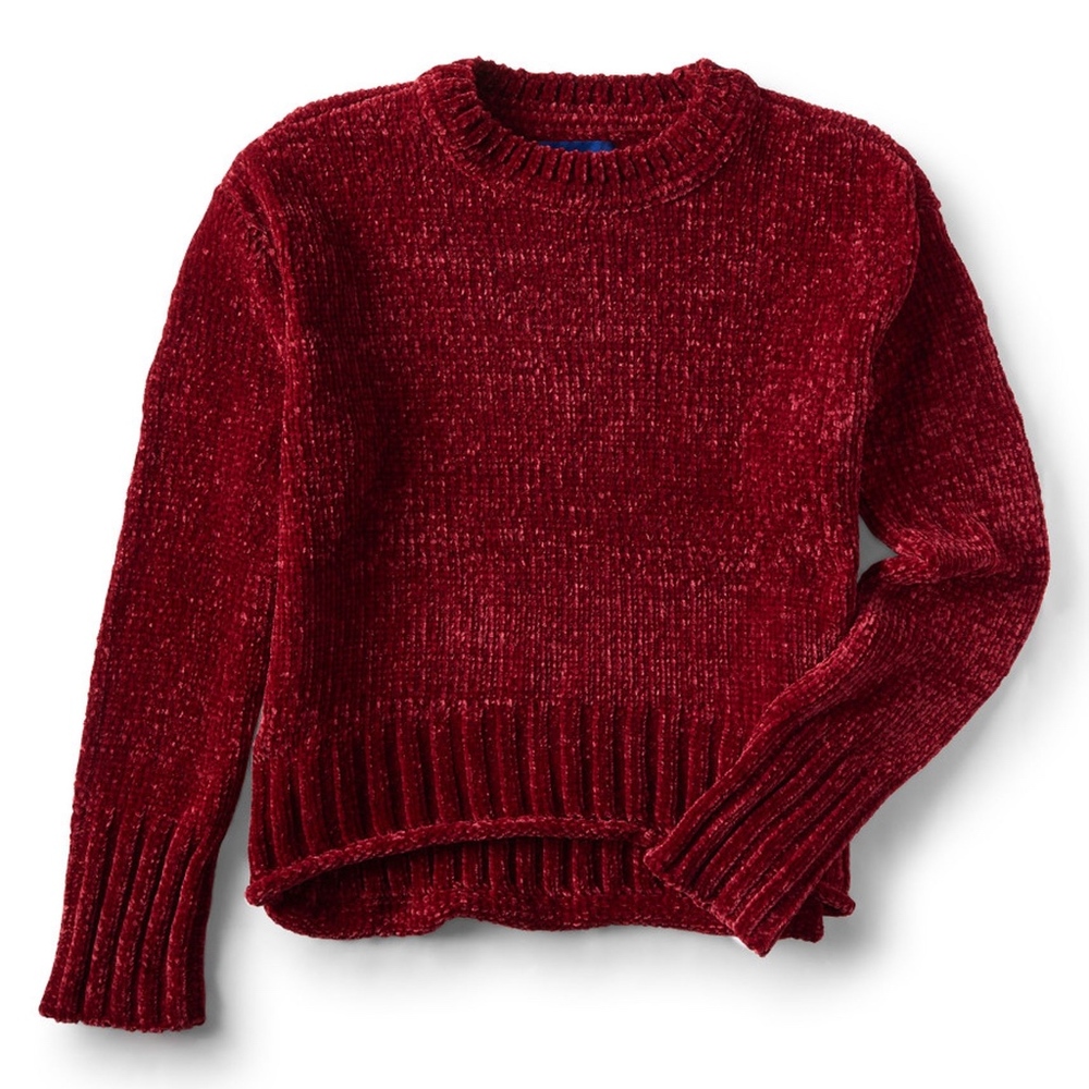Aeropostale Magenta Knit Chenille Sweater
